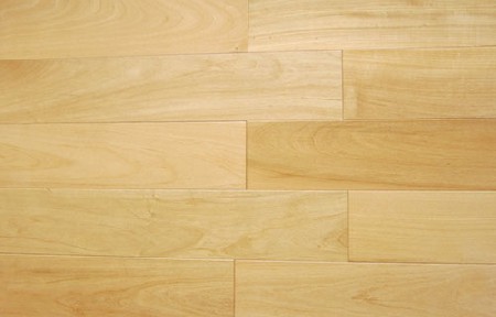 White ivory solid wood floor